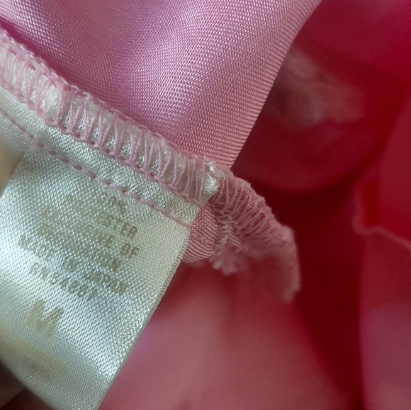 VTG 80s Victoria's Secret Teddy Nightie Lingeie Bodysuit Medium Pink chemise - Picture 8 of 8